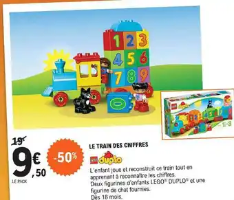 E.Leclerc Le Train Des Chiffres Lego Duplo offre
