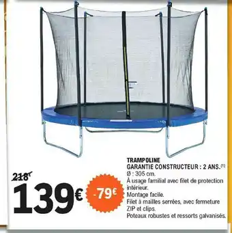 E.Leclerc Trampoline offre