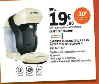 E.Leclerc Cafetière Tassimo Bosch offre