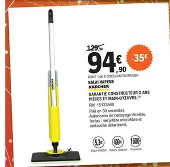 E.Leclerc Balai Vapeur Kärcher offre