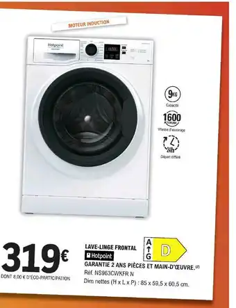 E.Leclerc Lave-linge Frontal Hotpoint offre