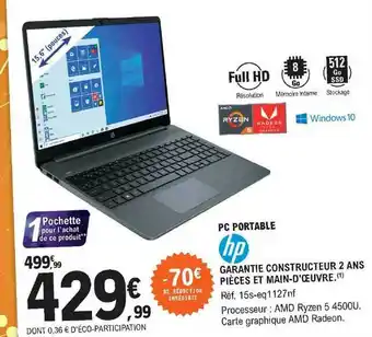 E.Leclerc Pc Portable Hp offre