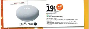 E.Leclerc Enceinte Connectée Google Nest offre