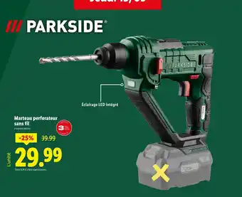 Lidl PARKSIDE Marteau perforateur sans fil offre