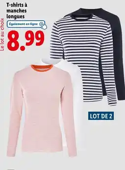 Lidl ESMARA T-shirts à manches longues offre