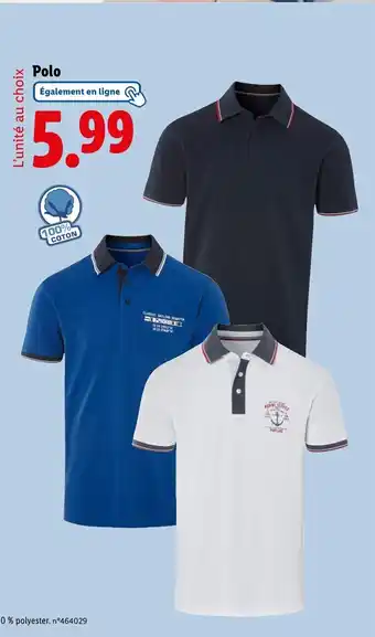 Lidl Polo offre