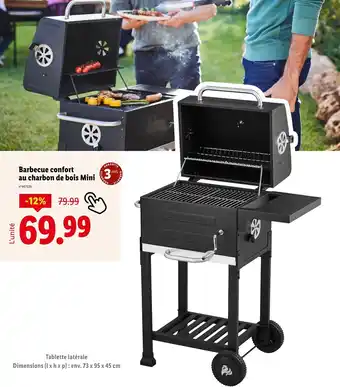 Lidl Barbecue confort au charbon de bois Mini offre