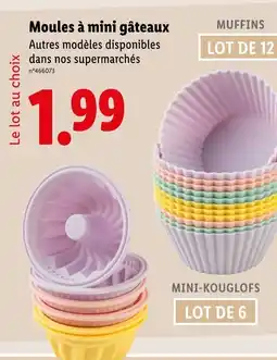 Lidl Moules à mini gâteaux offre