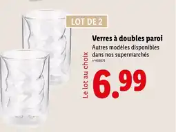 Lidl Verres à doubles paroi offre