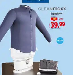 Lidl CLEANMAXX Repasse chemises et chemisiers offre