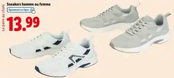 Lidl Sneakers homme ou femme offre