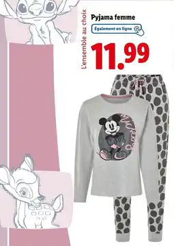 Lidl Pyjama femme offre