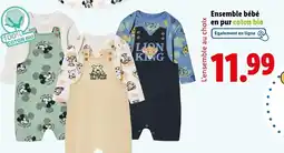 Lidl Ensemble bébé en pur coton bio offre