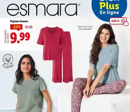 Lidl ESMARA Pyjama femme offre