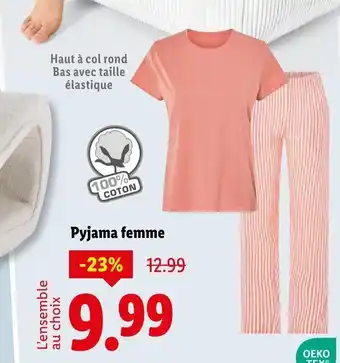 Lidl Pyjama femme offre