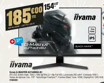 Plein ciel Ecran g-master g2740hsu-b1 offre