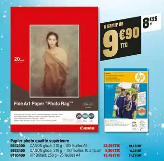 Plein ciel Papier photo qualité supérieure offre