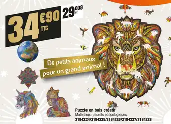 Plein ciel Puzzle en bois créatif offre