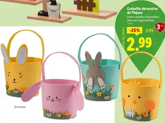 Lidl Corbeille décorative de Pâques offre