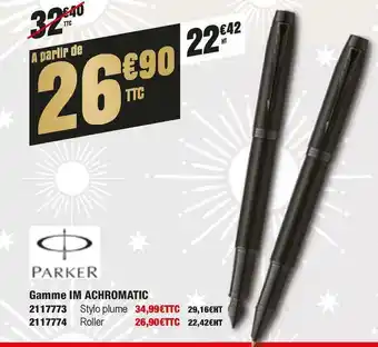 Parker gamme im achromatic