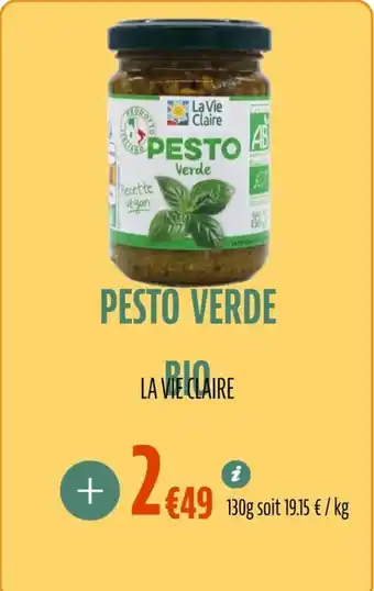 La Vie Claire Pesto verde bio offre