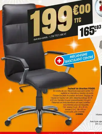 Fauteuil de direction prado