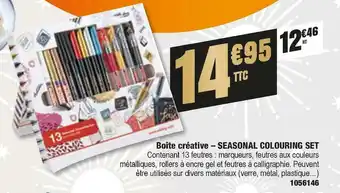 Plein ciel Boîte créative – seasonal colouring set offre