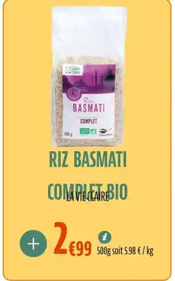 La Vie Claire Riz basmati compleat bio offre