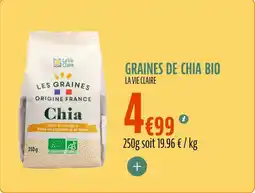 La Vie Claire Graines de chia bio offre