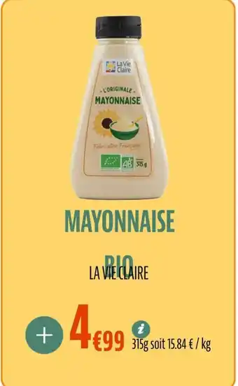 La Vie Claire Mayonnaise bio offre