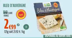 La Vie Claire Bleu d'auvergne bio offre