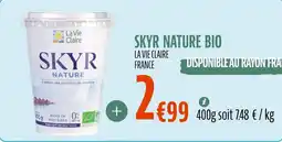 La Vie Claire Skyr nature bio offre