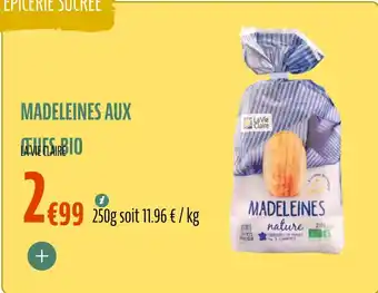 La Vie Claire Madeleines aux offre