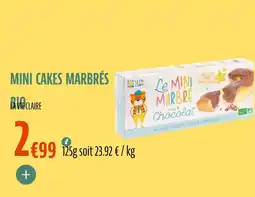 La Vie Claire Mini cakes marbrés bio offre