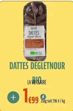 La Vie Claire Dattes degletnour bio offre