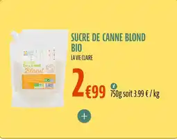 La Vie Claire Sucre de canne blond offre