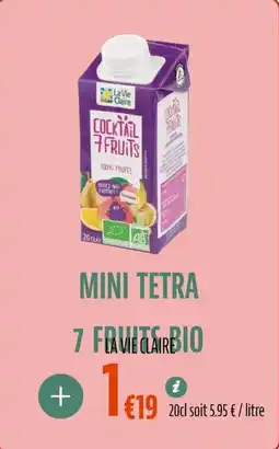 La Vie Claire Mini tetra 7 fruits bio offre