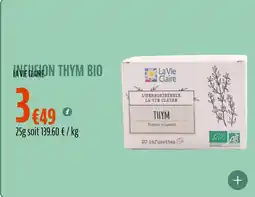 La Vie Claire Infusion thym bio offre