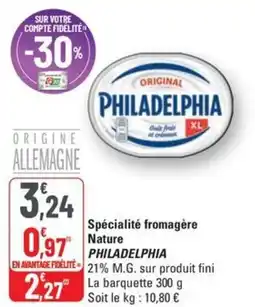 G20 PHILADELPHIA Spécialité fromagère Nature offre