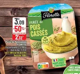 G20 FLORETTE Purée de Pois Cassés offre