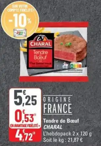 G20 CHARAL Tendre de Bœuf offre