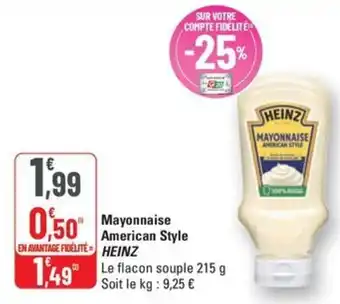 G20 HEINZ Mayonnaise American Style offre