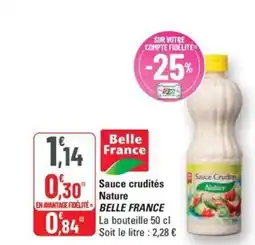 G20 BELLE FRANCE Sauce crudités Nature offre