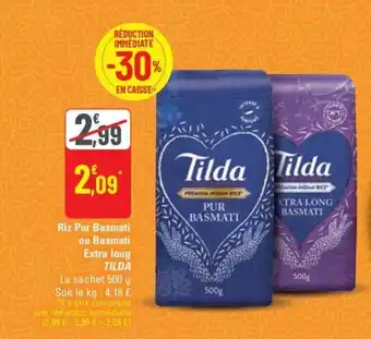 G20 TILDA Riz Pur Basmati ou Basmati Extra long offre