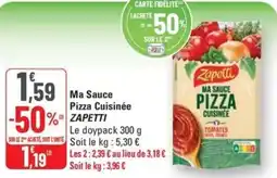 G20 ZAPETTI Ma Sauce Pizza Cuisinée offre