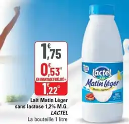 G20 LACTEL Lait Matin Léger sans lactose 1,2% M.G. offre