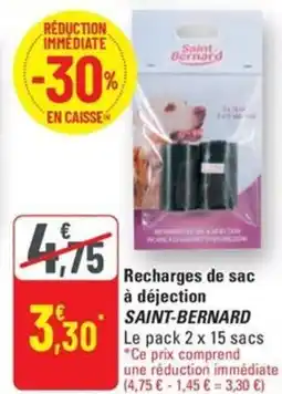 G20 SAINT-BERNARD Recharges de sac à déjection offre