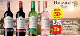 G20 BY HAUSSMANN Vin de Pays d'Oc Cabernet Sauvignon, Merlot, Sauvignon ou Syrah offre