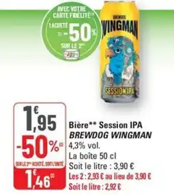 G20 BREWDOG WINGMAN Bière session ipa offre