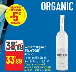 G20 BELVEDERE Vodka Organic offre